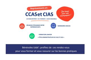 l'udaf 63 propose aux représentants des familles dans les centres communaux et intercommunaux d'action sociale du Puy-De-Dôme des réunions d'échanges, des webinaires UNCCAS et une formation UNAFOR afin de former et de rassurer sur les bonnes pratiques