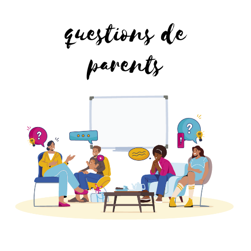 illustrations d'adultes hommes et femme avec un bébé se posant des questions